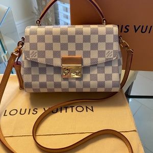 Authentic Louis Vuitton Croisette Damier Azur Bag